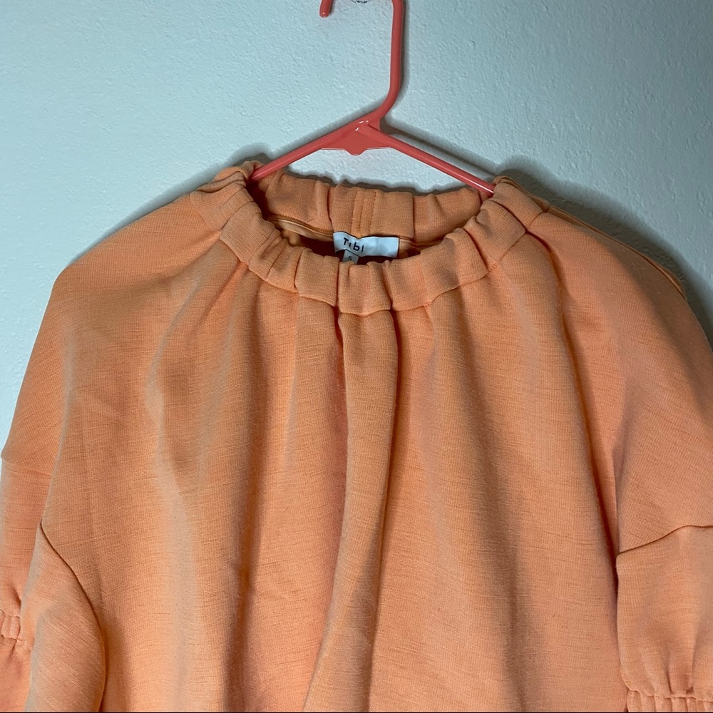 TIBI light orange Synthetic wool cropped sweatshirt S - Picture 4 of 14